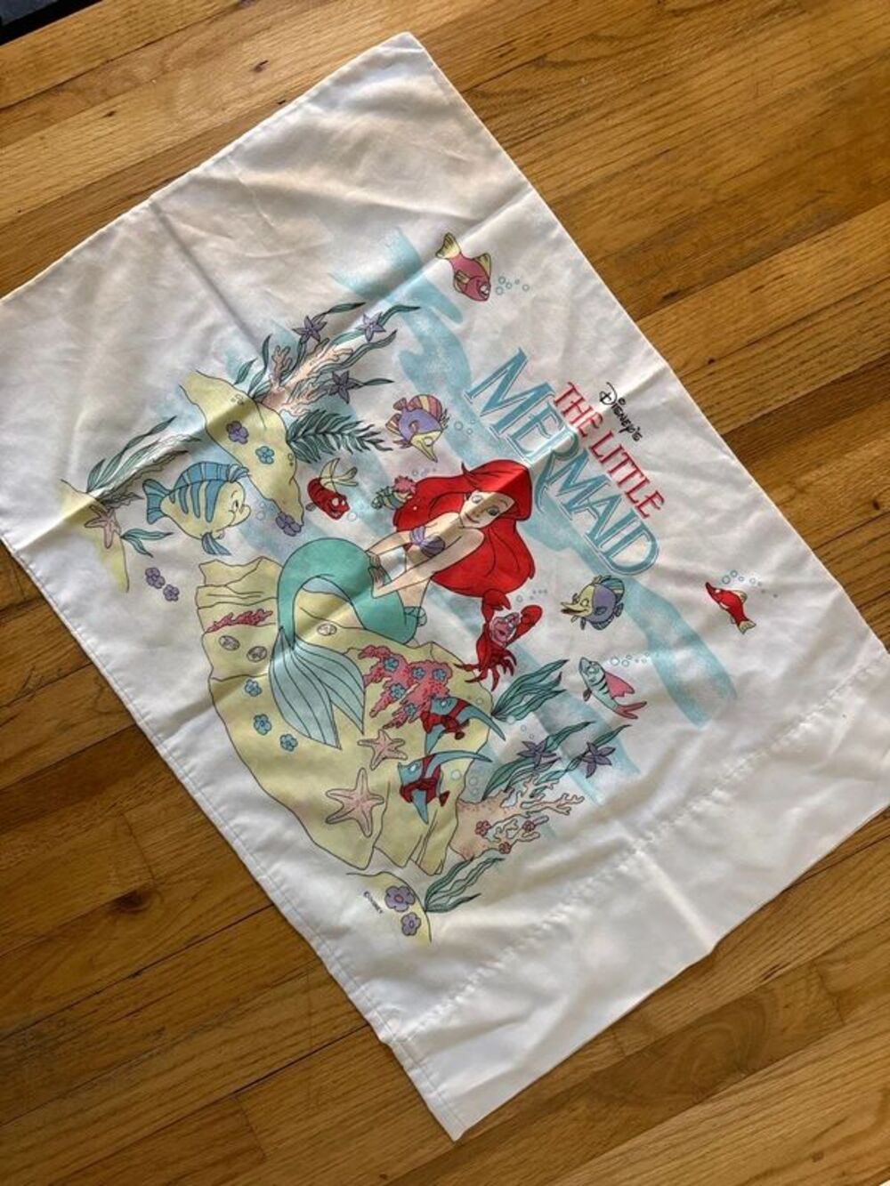 Disney the little mermaid vintage pillow case